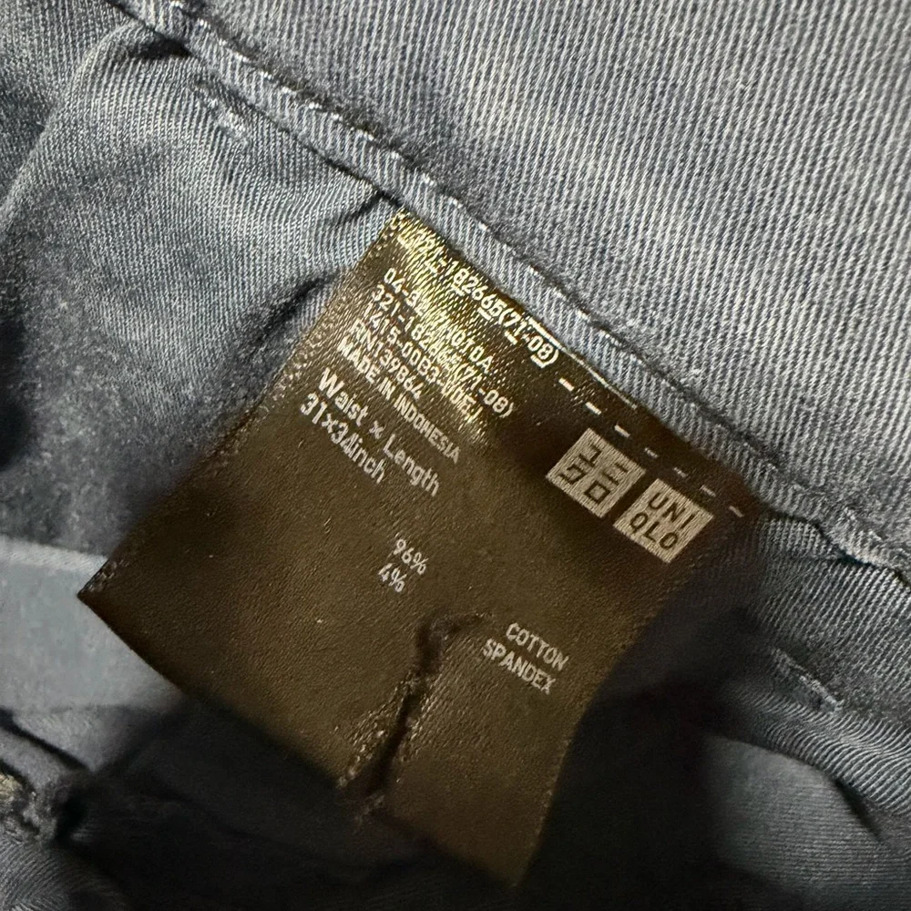 (Set of 3) 31” W x 27”L Uniqlo slim fit chino trousers - Picture 4 of 5